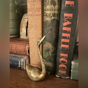 Vintage Brass Swan